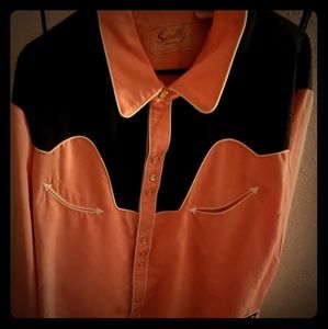 Vintage Scully Pearl Snap western long sleeve xxl